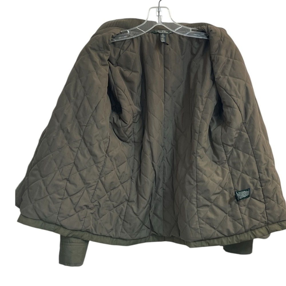 Lauren Ralph Lauren Active Olive Green Field Jacket - Size Women’s Small - Picture 5 of 16